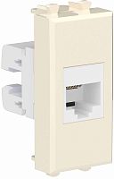 Розетка телефонная модульная DKC Avanti 1-м. 1 мод. RJ12 ванильная дымка картинка